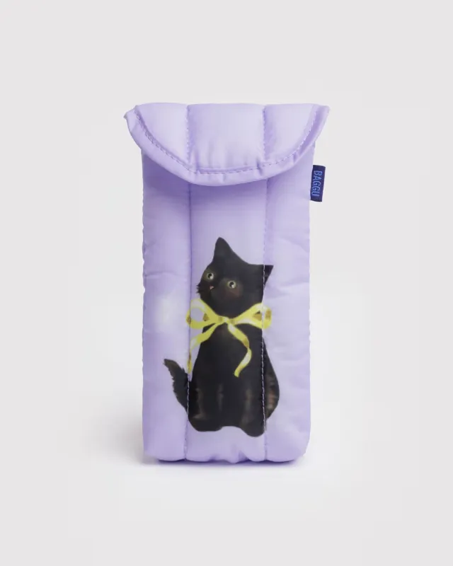 Baggu | Puffy Glasses Case - Fancy Cats made by BAGGU