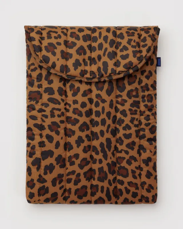 Baggu | Puffy Laptop Sleeve - 16" - Leopard sold by Fort