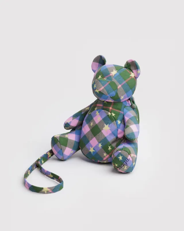 Baggu | Bear Bag - Green Star Plaid made by BAGGU