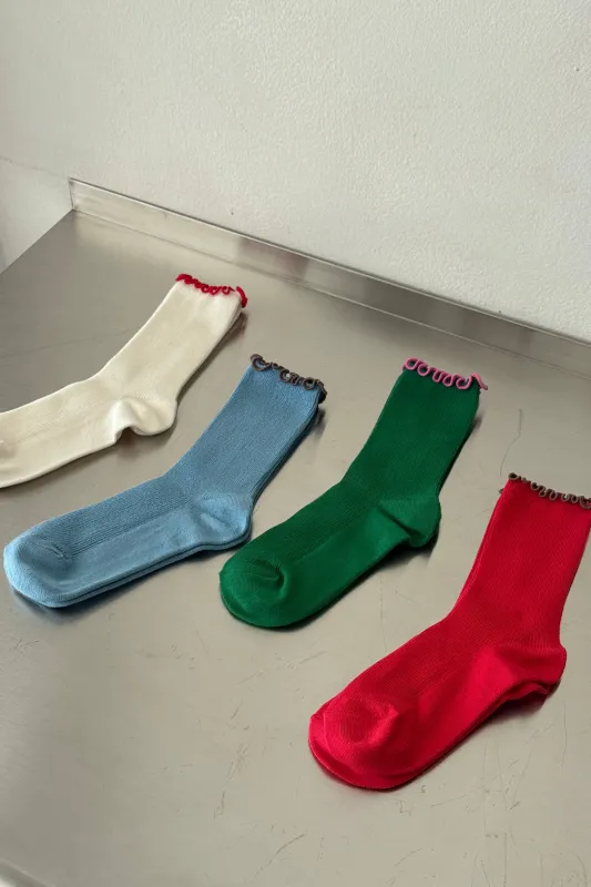 Le Bon Shoppe | Ruffled Modal Socks - 4 Colors sold by Fort