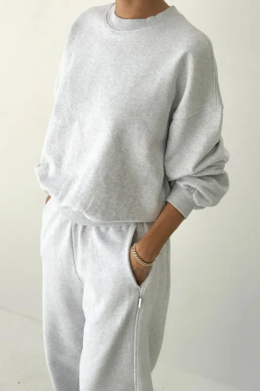 Le Bon Shoppe | French Terry Core Sweatshirt - Icy Grey made by Le Bon Shoppe