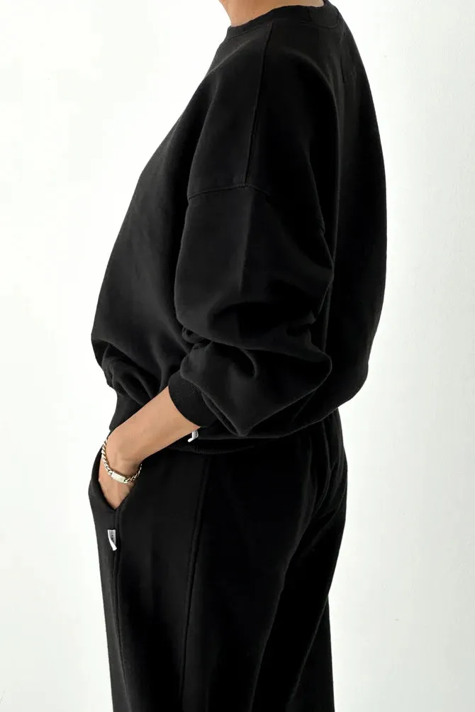Le Bon Shoppe | French Terry Core Sweatshirt - Black sold by Fort product image thumbnail 3