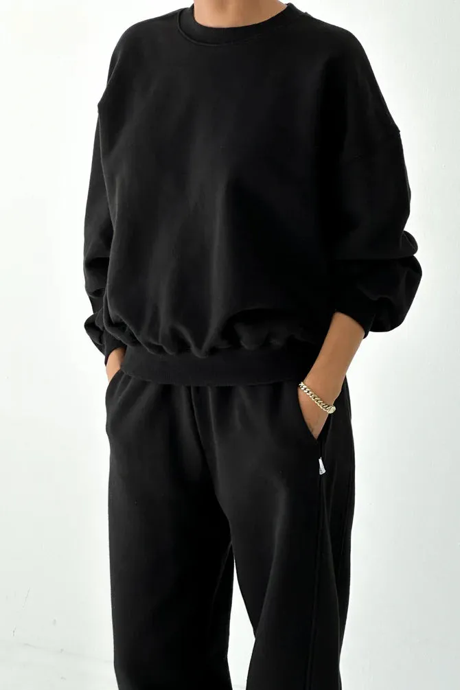 Le Bon Shoppe | French Terry Core Sweatshirt - Black sold by Fort