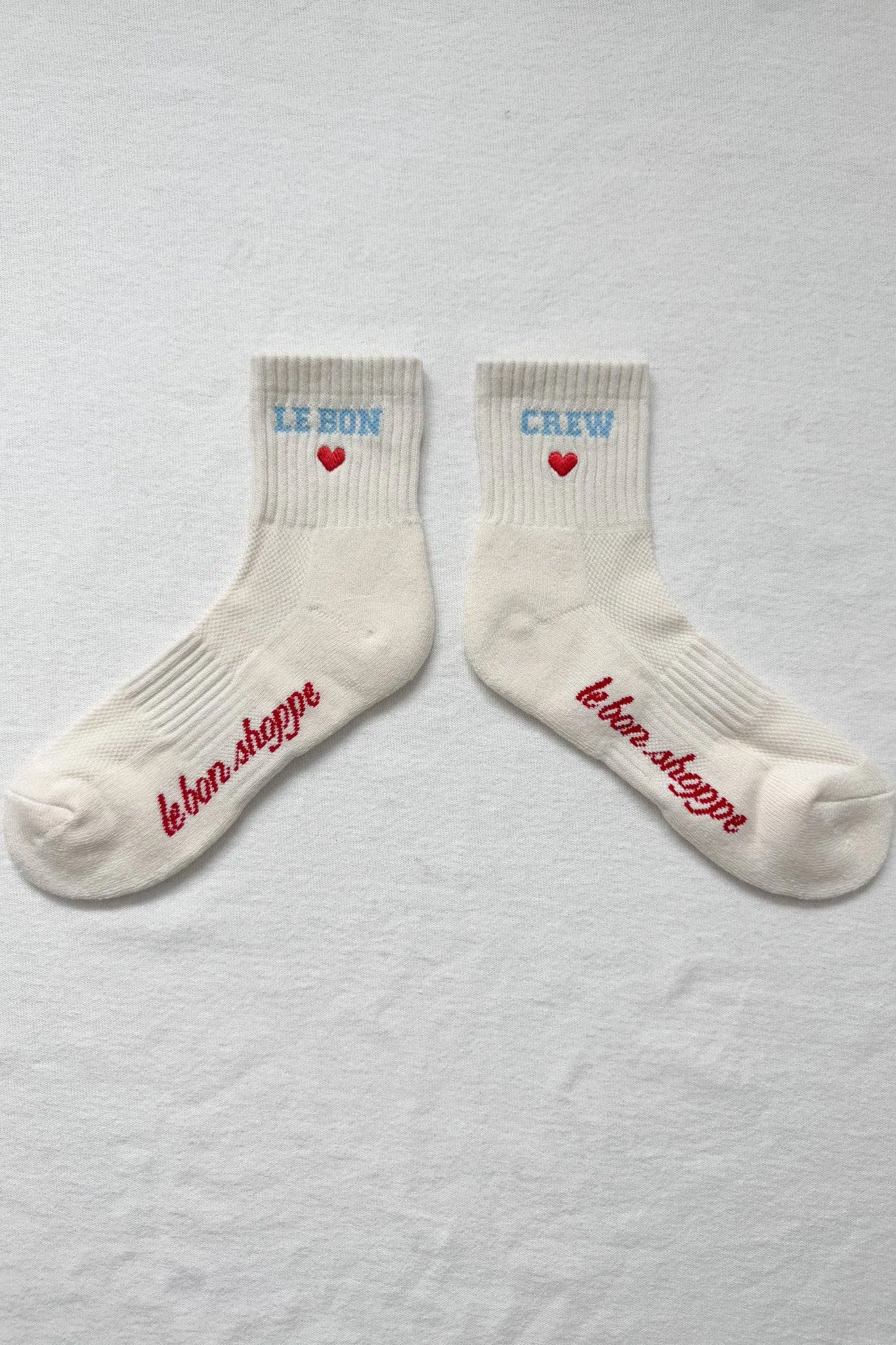 Le Bon Shoppe | Embroidered Crew Socks - Vanilla sold by Fort product image thumbnail 2