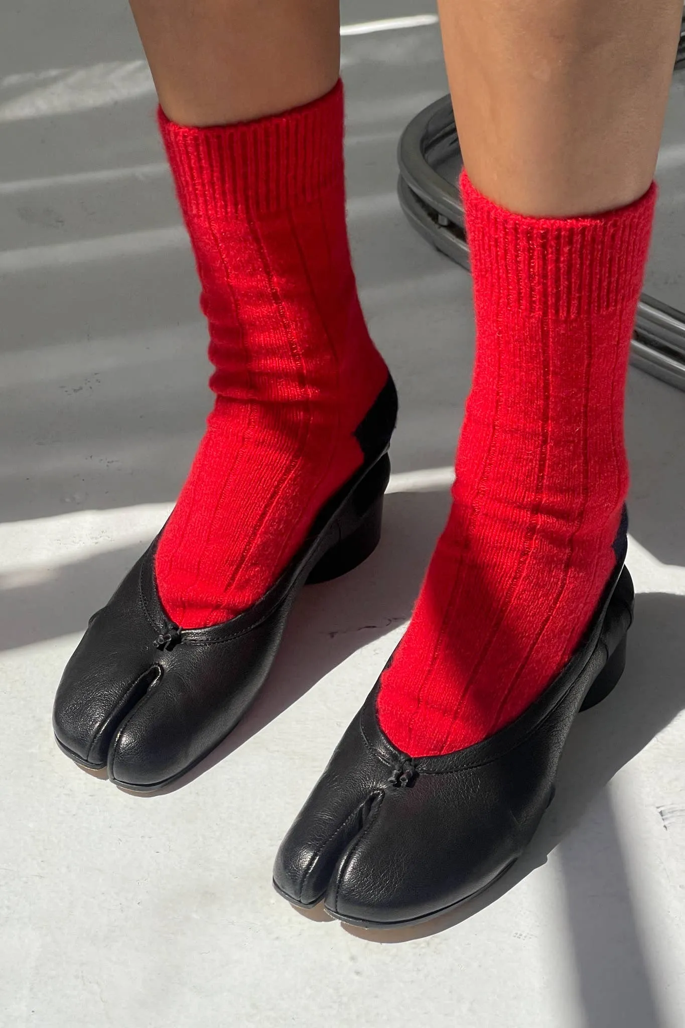 Le Bon Shoppe | Classic Cashmere Socks - Poppy Red sold by Fort product image thumbnail 3