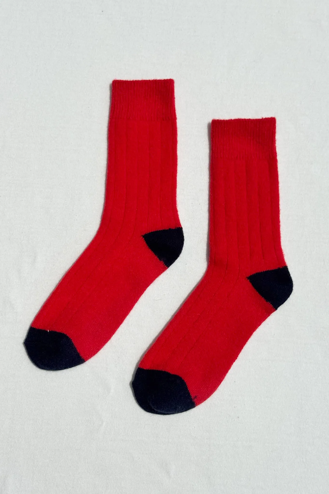 Le Bon Shoppe | Classic Cashmere Socks - Poppy Red sold by Fort