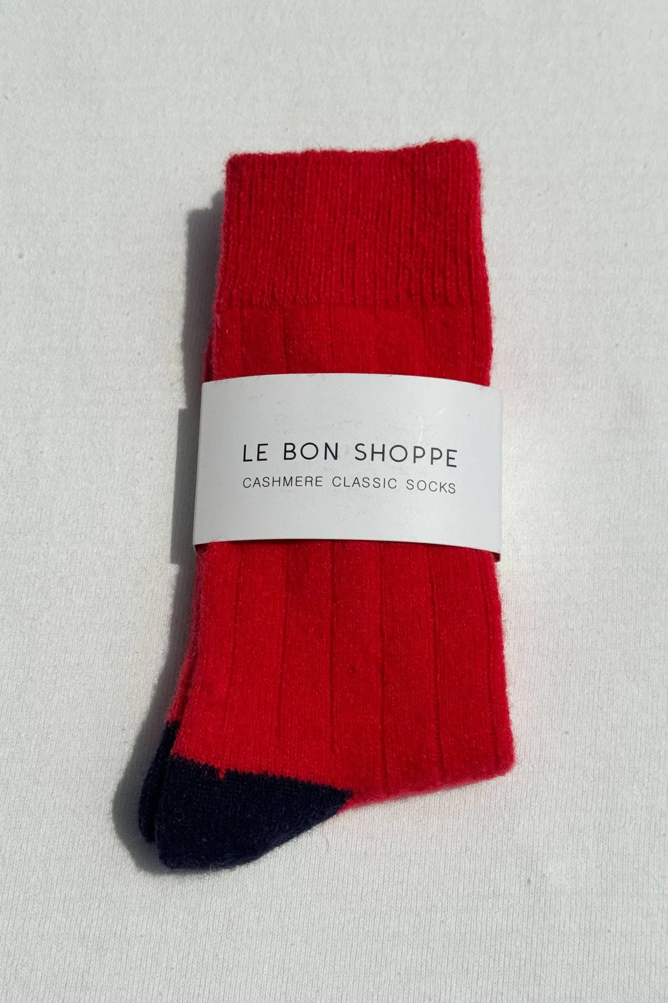 Le Bon Shoppe | Classic Cashmere Socks - Poppy Red sold by Fort product image thumbnail 4