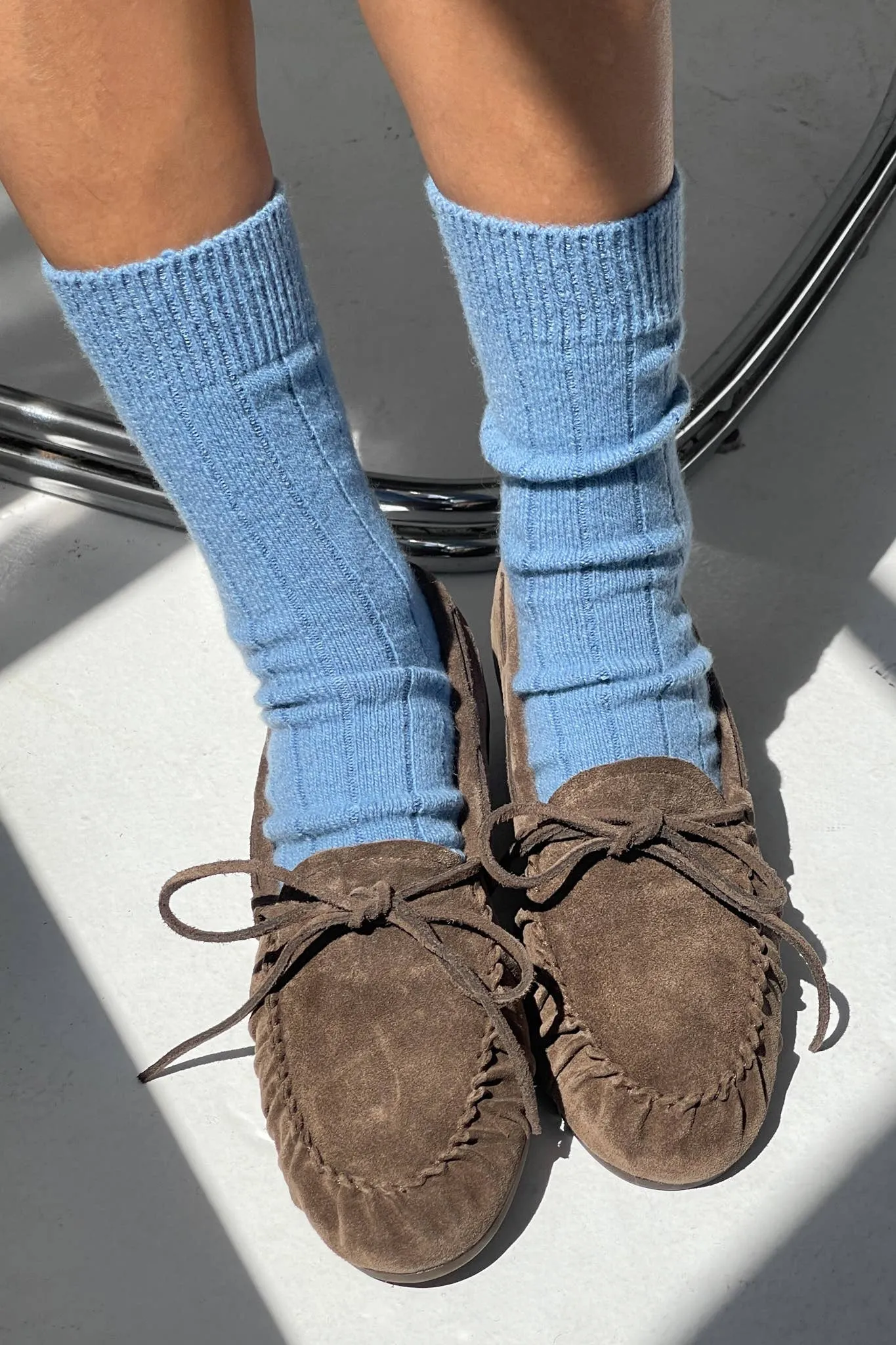 Le Bon Shoppe | Classic Cashmere Socks - Bluebell sold by Fort product image thumbnail 2