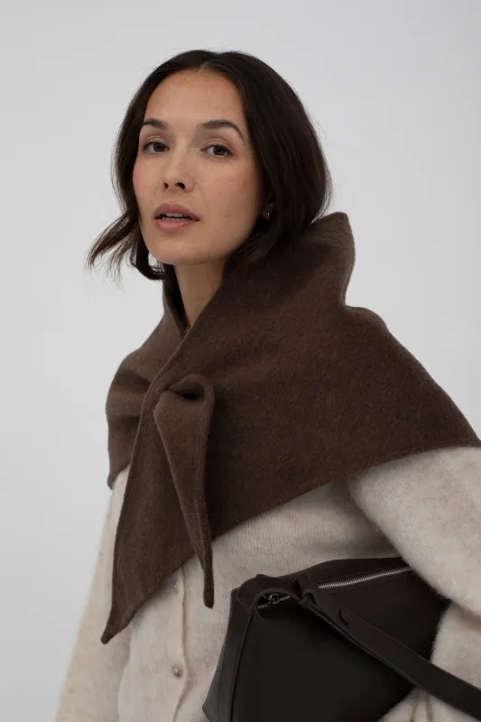 Mus & Bombon | Sentier Scarf - Chocolate sold by Fort