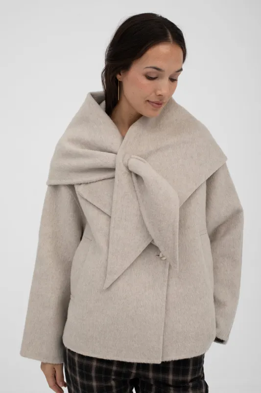 Mus & Bombon | Sentier Scarf - Grey sold by Fort