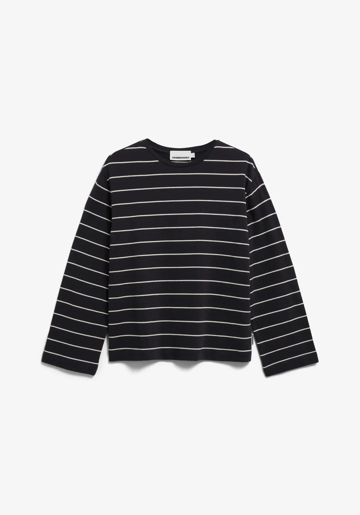 ARMEDANGELS | Marynaa Fine Striped Shirt - Dark Steel / Oatmilk sold by Fort product image thumbnail 4