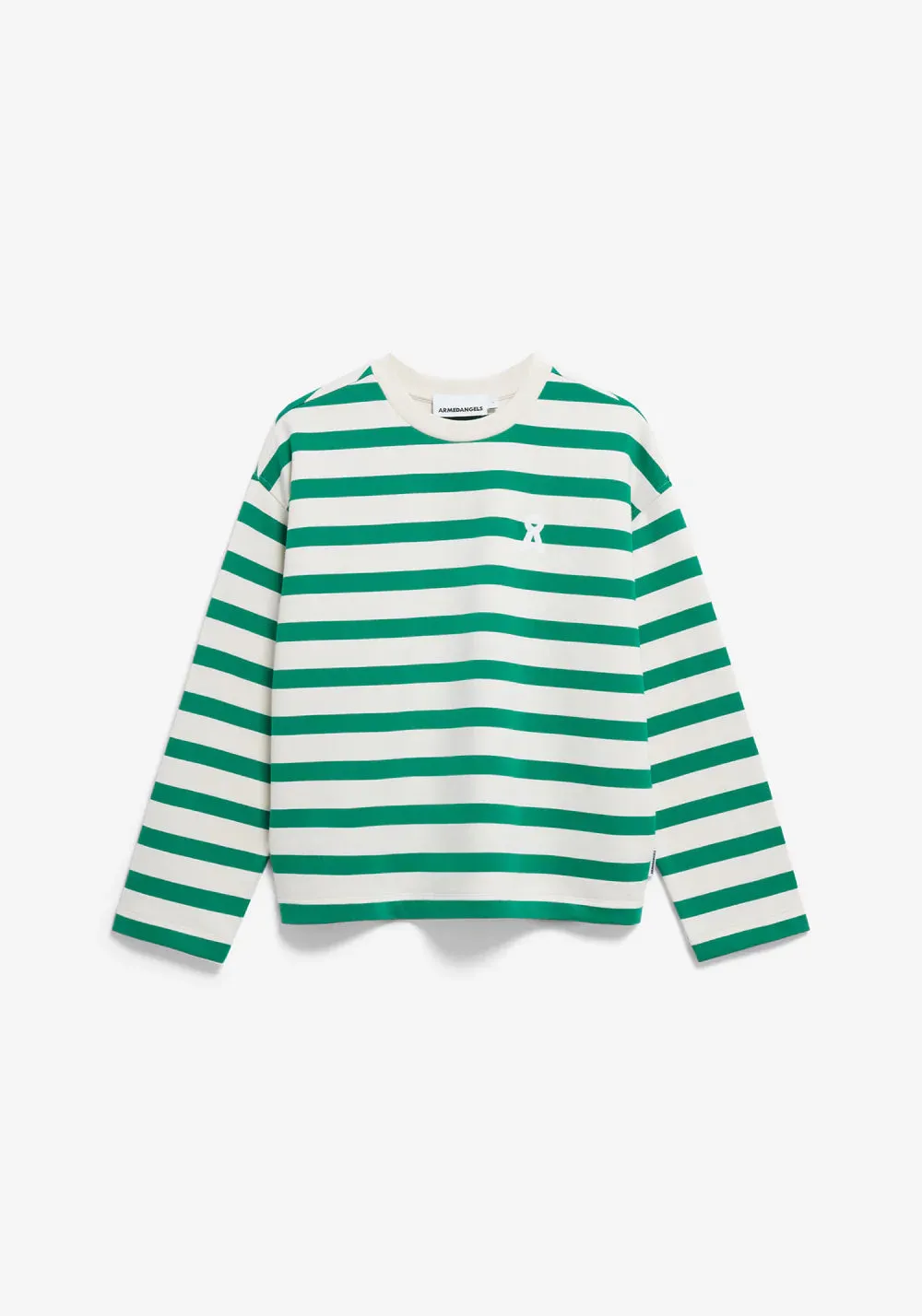 ARMEDANGELS | Frankaa Iconic Å Bold Sweatshirt - Undyed/Emerald Green sold by Fort product image thumbnail 4