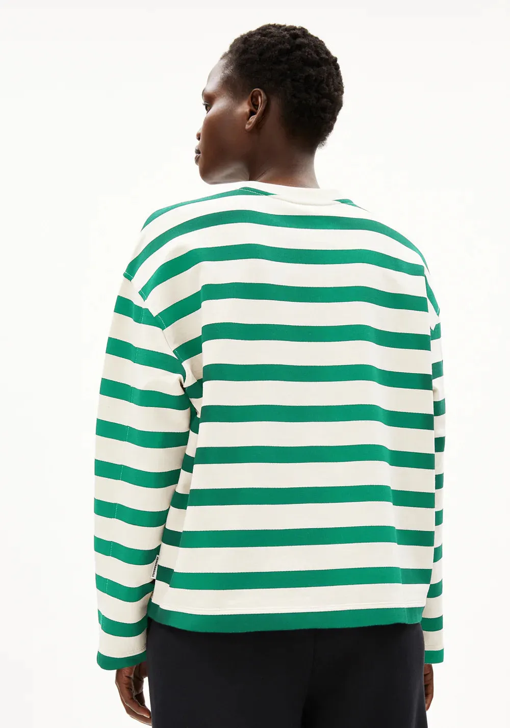 ARMEDANGELS | Frankaa Iconic Å Bold Sweatshirt - Undyed/Emerald Green sold by Fort product image thumbnail 3