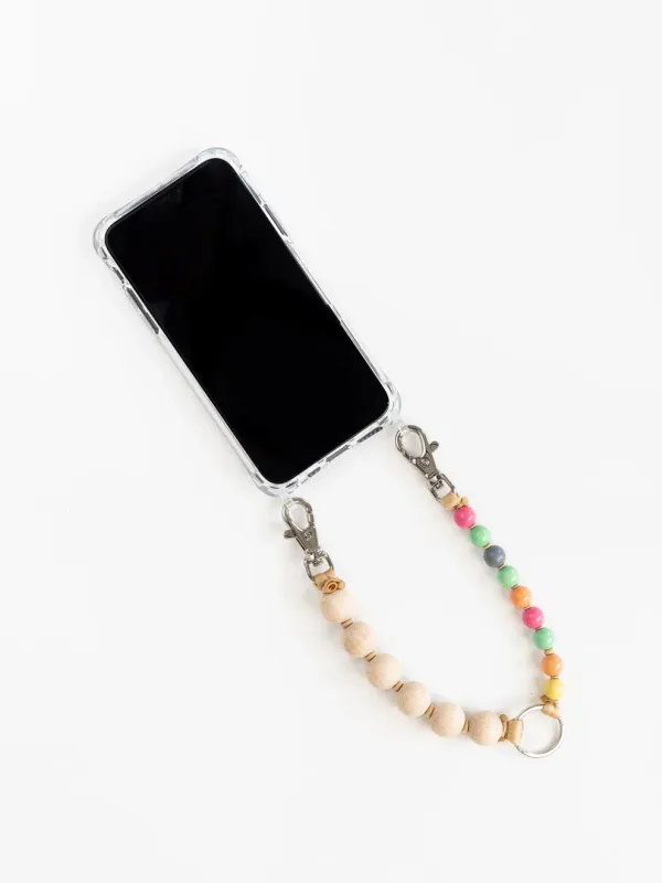 Ina Seifart | Doppel Handykette Phone Holder Short - Natural/Pastel Mix sold by Fort
