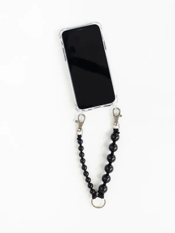 Ina Seifart | Doppel Handykette Phone Holder Short - Black sold by Fort