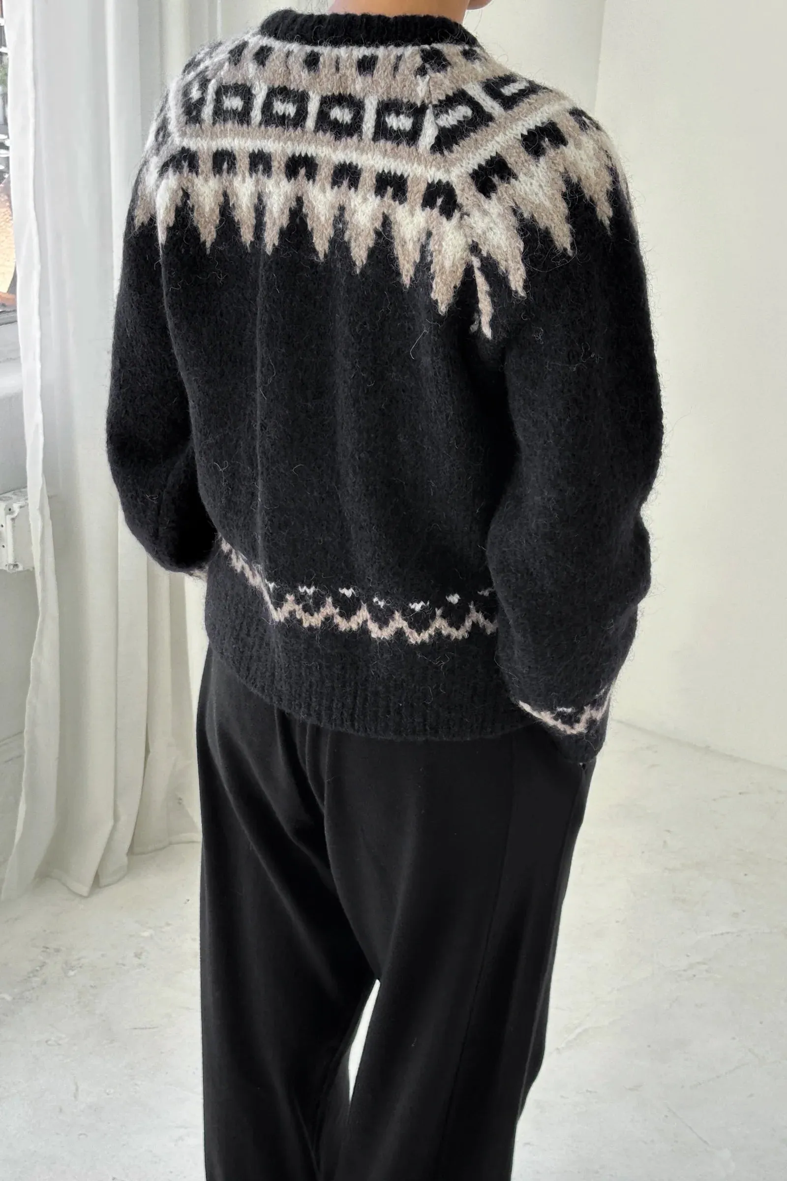 Le Bon Shoppe | Alpaca Cabin Cardigan - Black sold by Fort product image thumbnail 4
