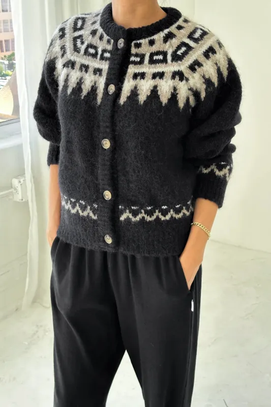 Le Bon Shoppe | Alpaca Cabin Cardigan - Black sold by Fort