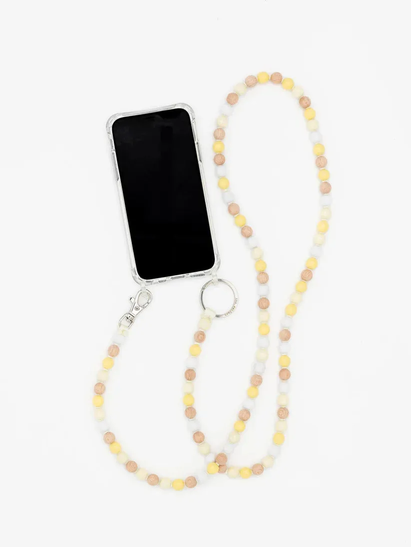 Ina Seifart | Perlen Handykette Phonenecklace - Whitemix sold by Fort