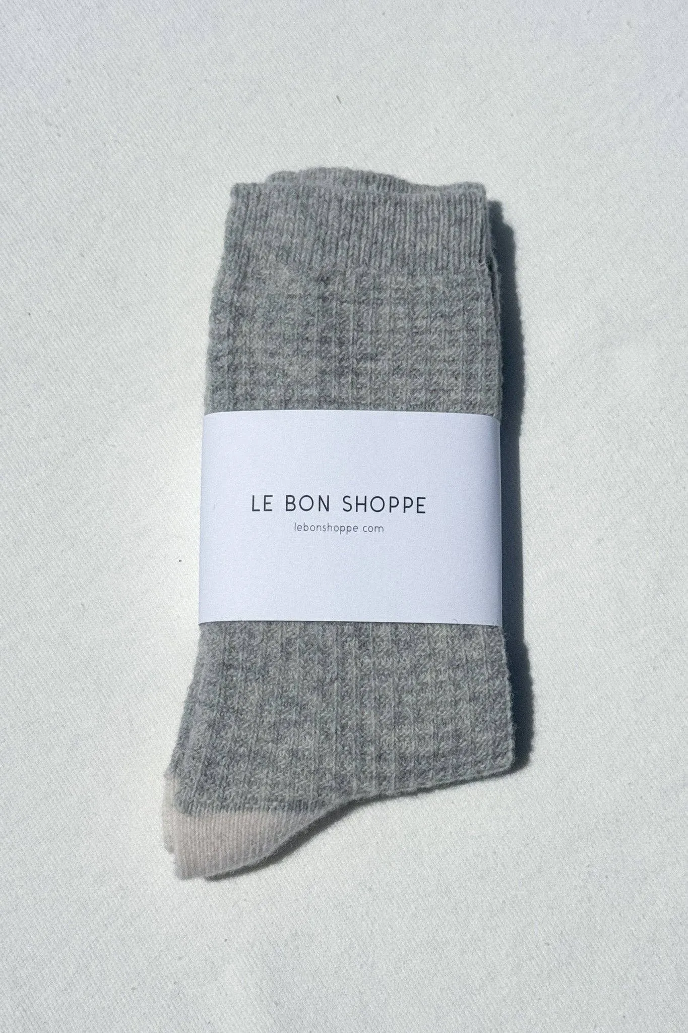 Le Bon Shoppe | Wool Waffled Socks - Stone/Cream sold by Fort product image thumbnail 4