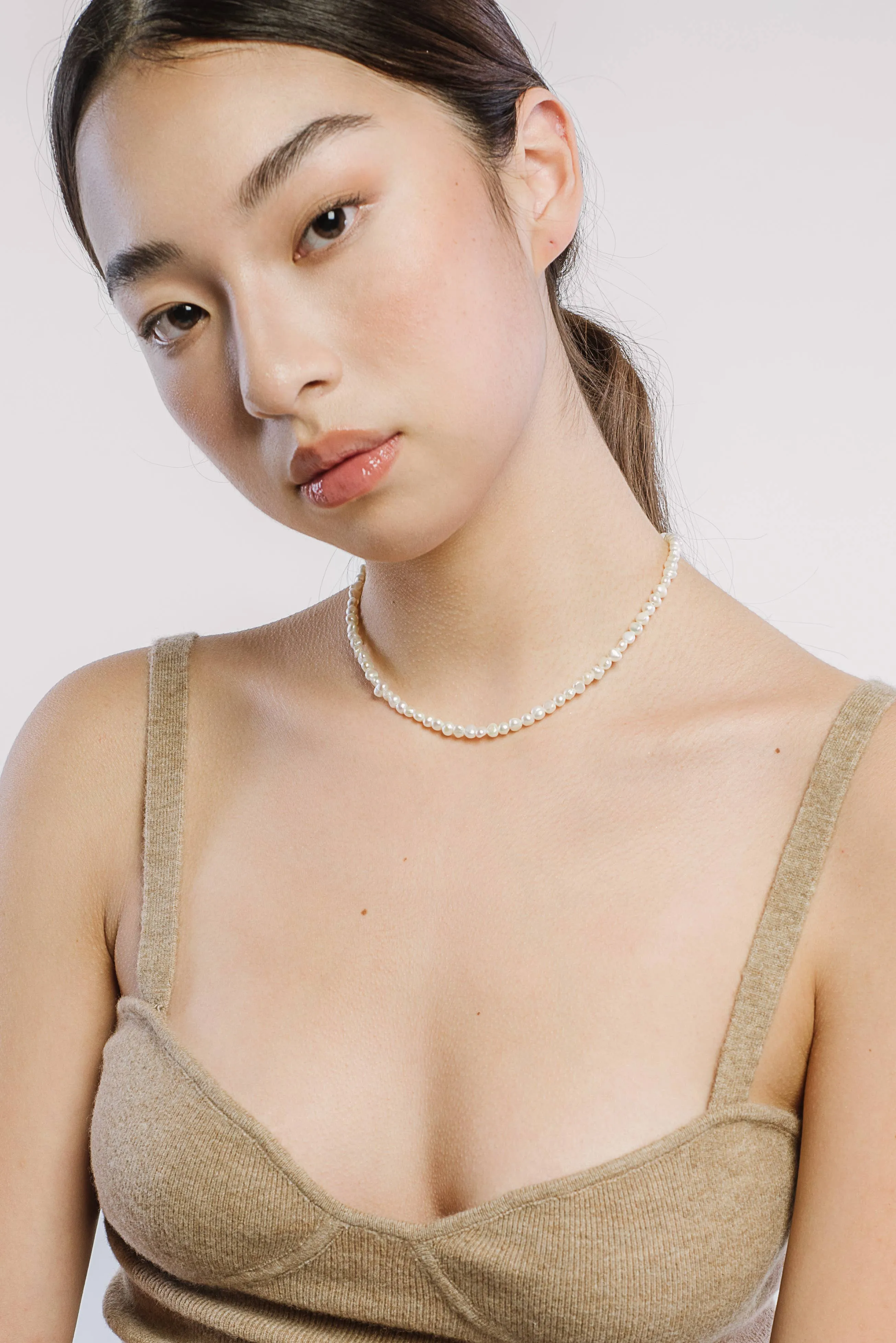 Kara Yoo | Petite Pearl Necklace sold by Fort product image thumbnail 3