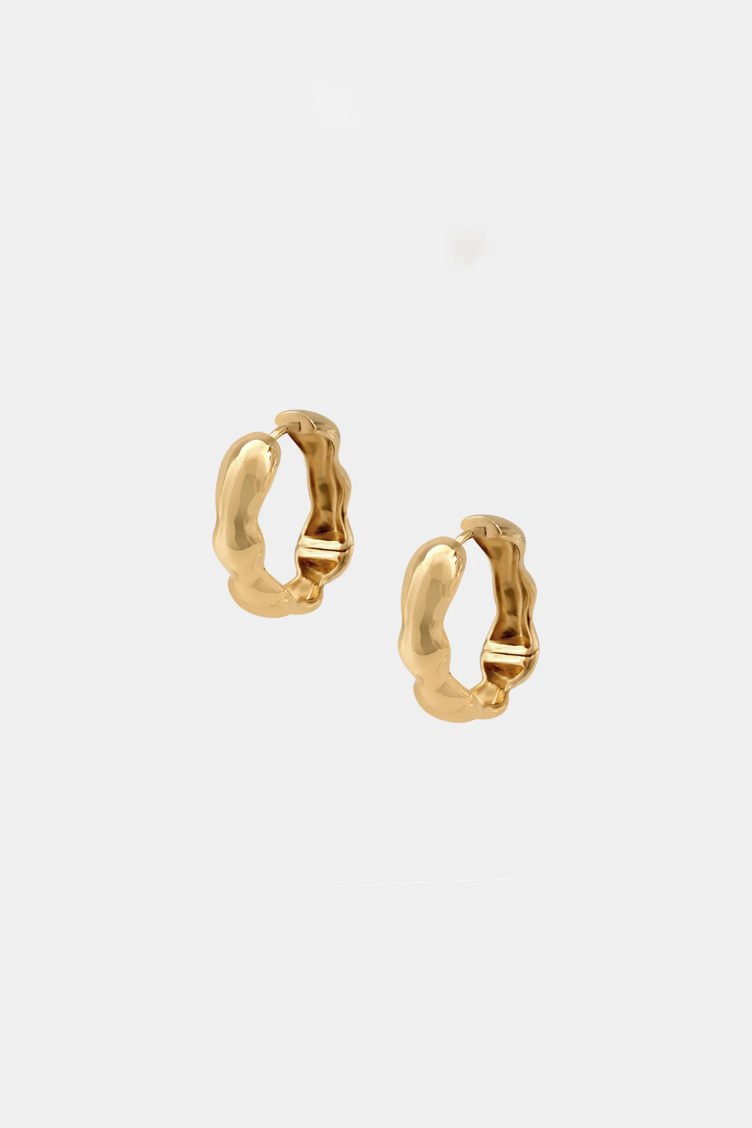 Kara Yoo | Lara Hoops, Medium - Gold sold by Fort