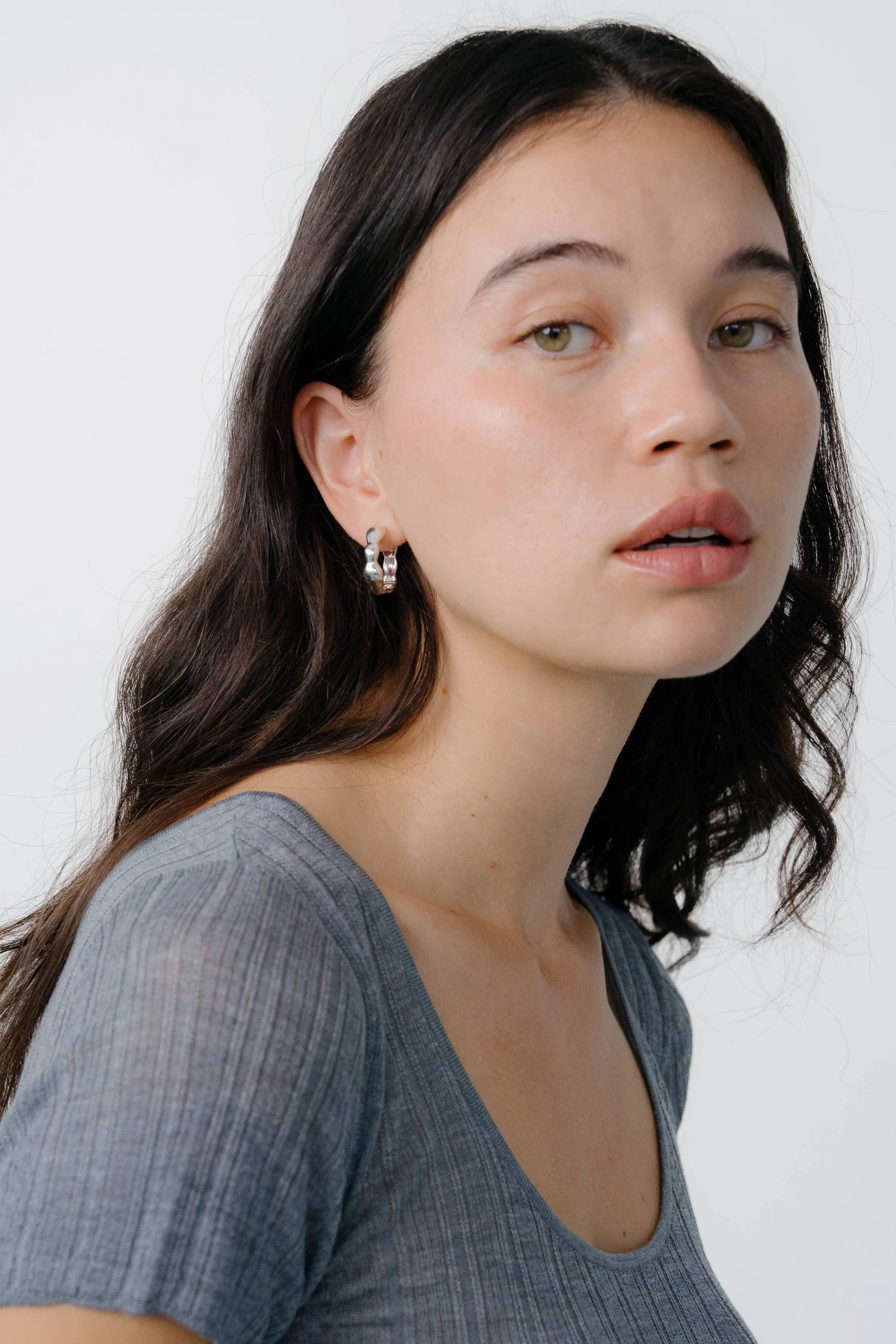 Kara Yoo | Lara Hoops, Medium - Gold sold by Fort product image thumbnail 3