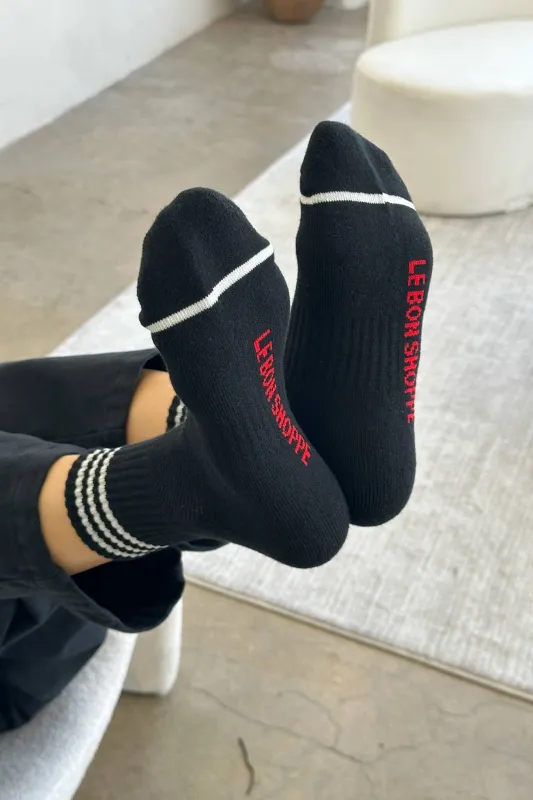 Le Bon Shoppe | Girlfriend Socks - Black sold by Fort
