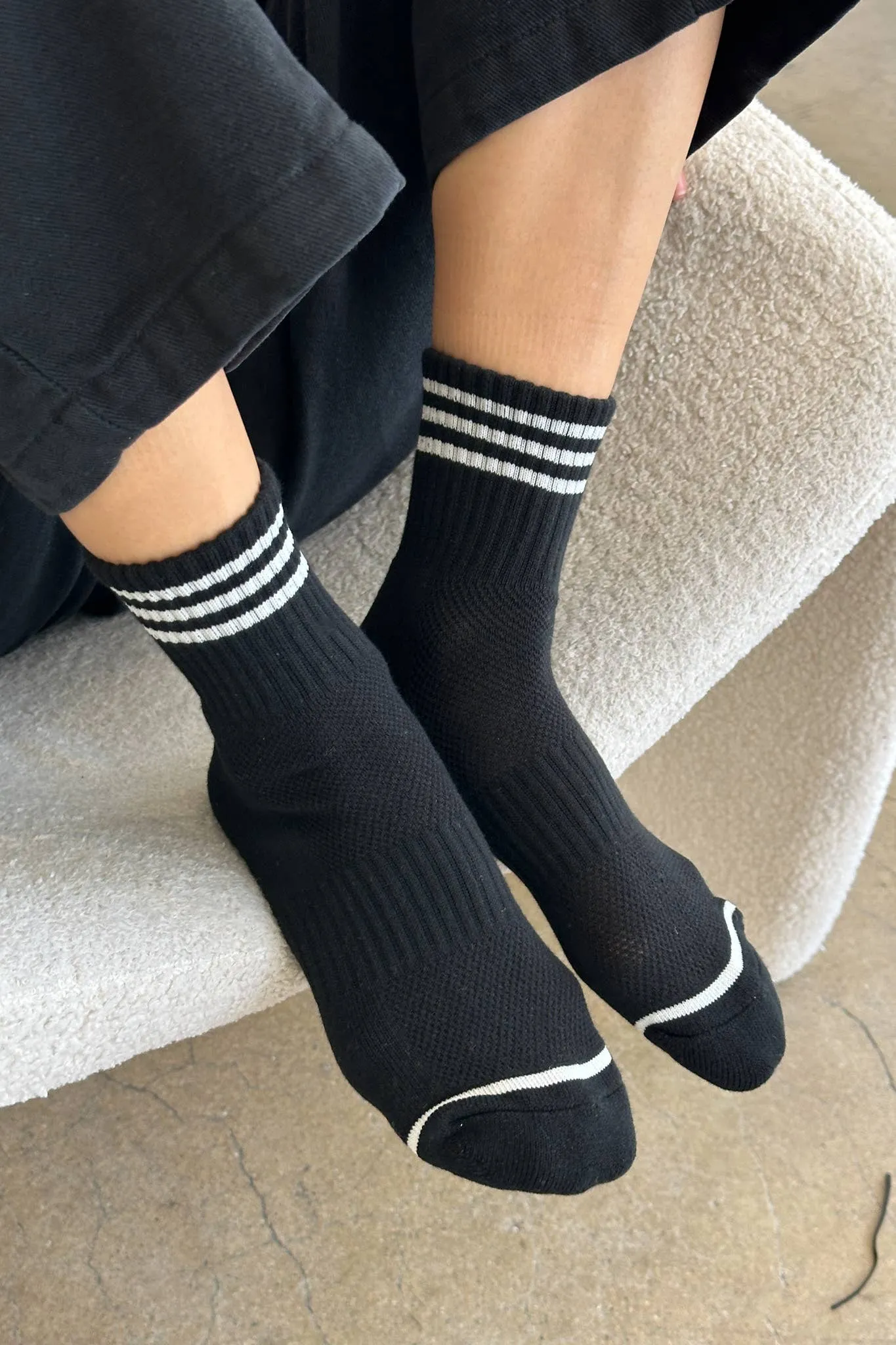 Le Bon Shoppe | Girlfriend Socks - Black sold by Fort product image thumbnail 2