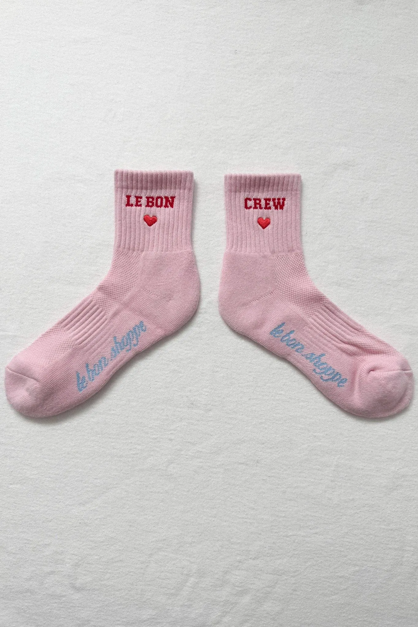 Le Bon Shoppe | Embroidered Crew Socks - Strawberry sold by Fort product image thumbnail 2