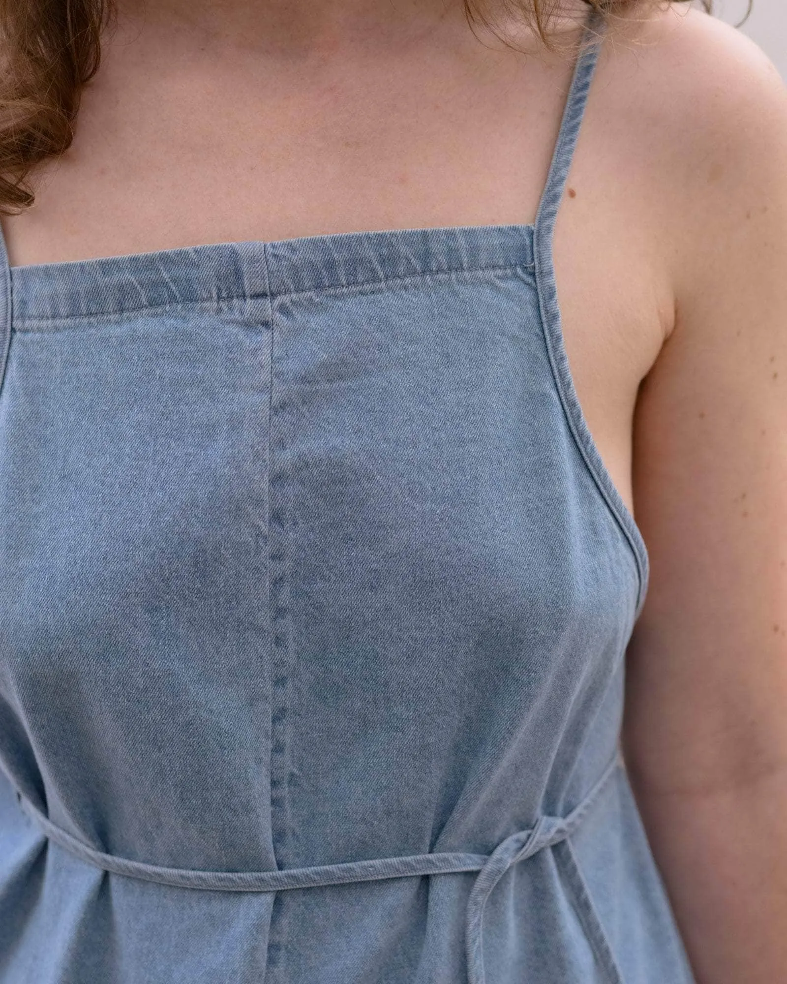 Baserange | Yumi Apron Dress - Light Denim Wash sold by Fort product image thumbnail 5