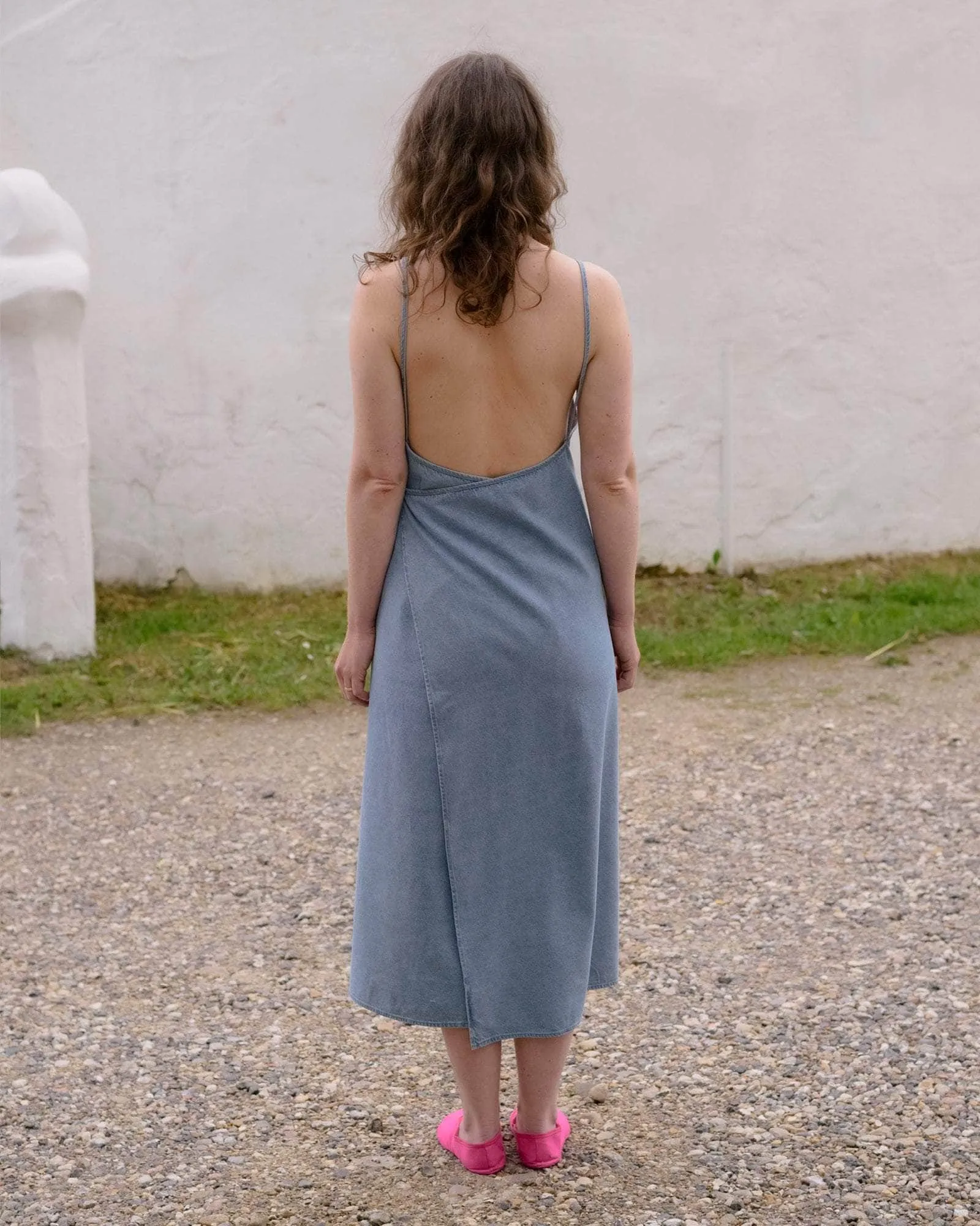 Baserange | Yumi Apron Dress - Light Denim Wash sold by Fort product image thumbnail 3