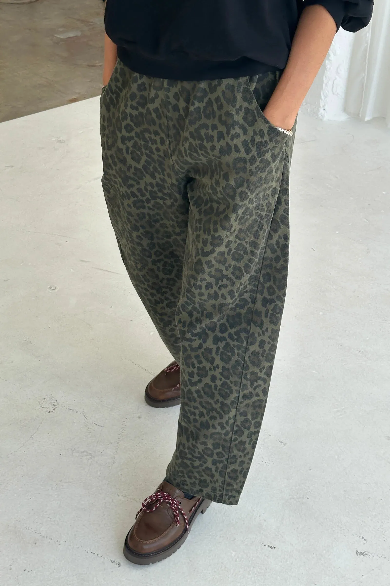 Le Bon Shoppe | Arc Pants - Fern Leopard sold by Fort