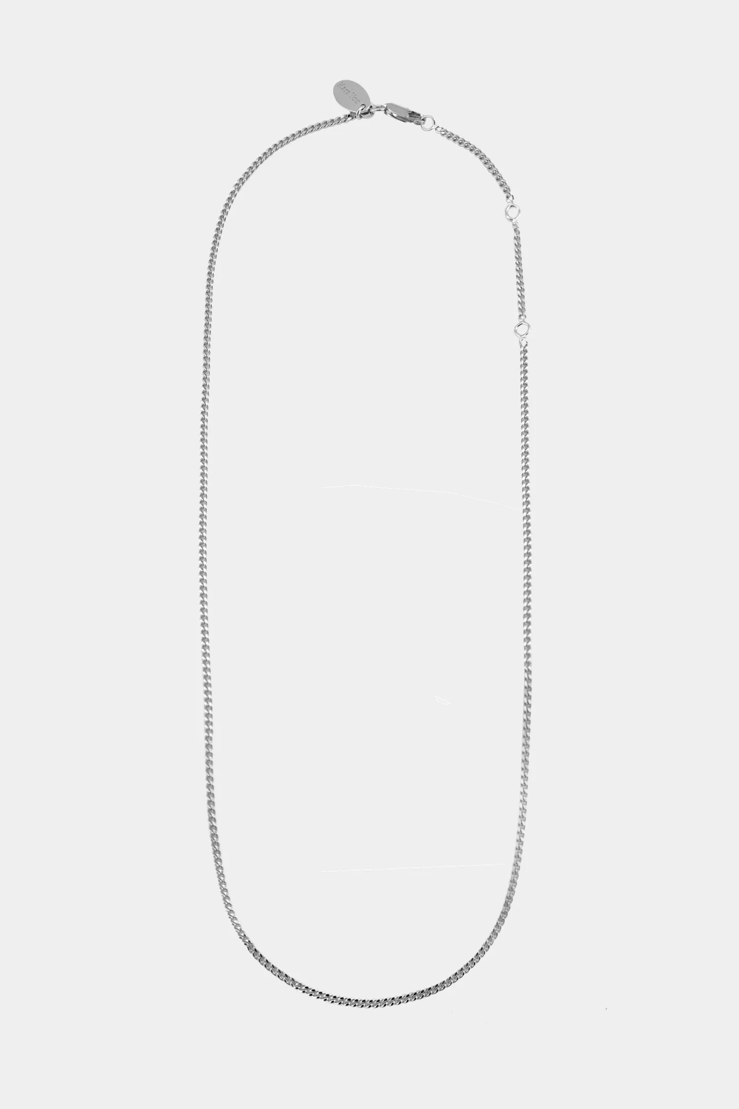 Kara Yoo | Thin Curb Necklace - Silver sold by Fort