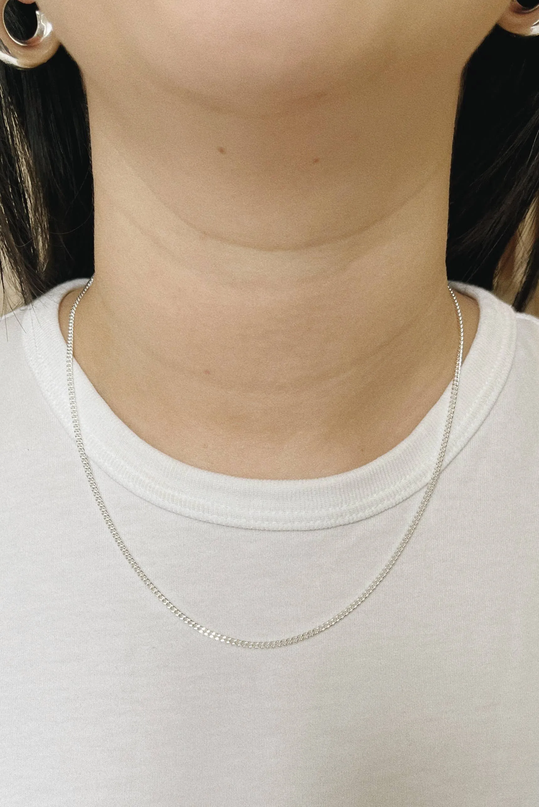 Kara Yoo | Thin Curb Necklace - Silver sold by Fort product image thumbnail 2