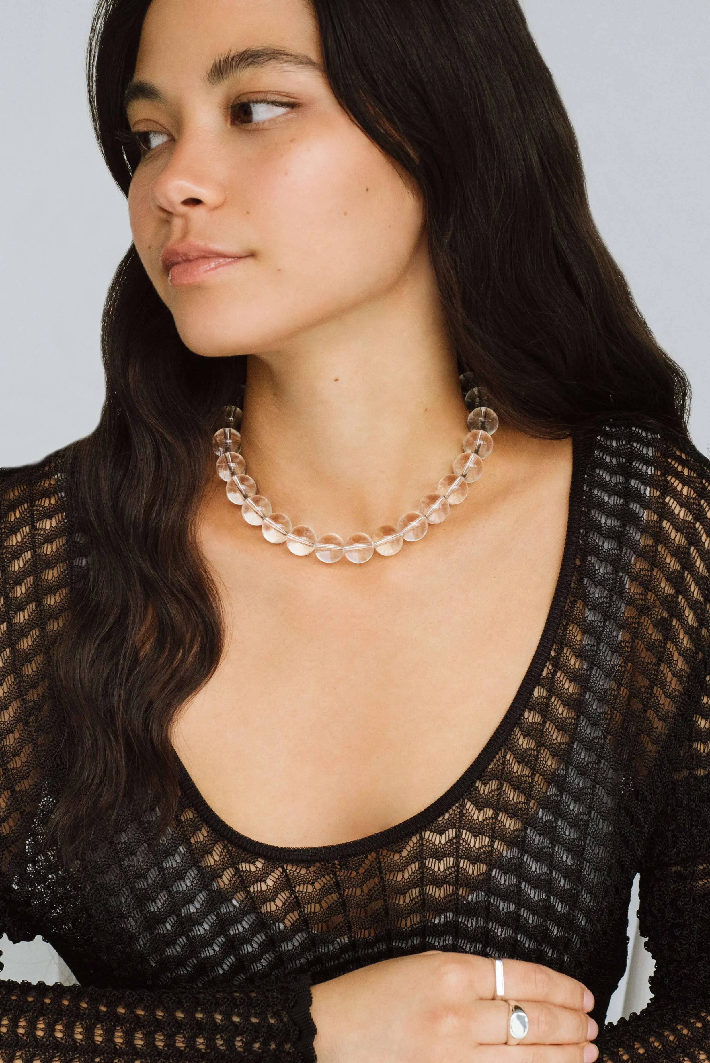 Kara Yoo | Yona Collar - Clear Quartz sold by Fort product image thumbnail 3