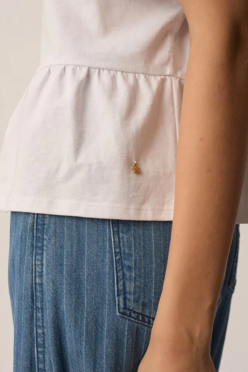 Des Petits Hauts | Tee-Shirt Jessica - Ecru sold by Fort product image thumbnail 5