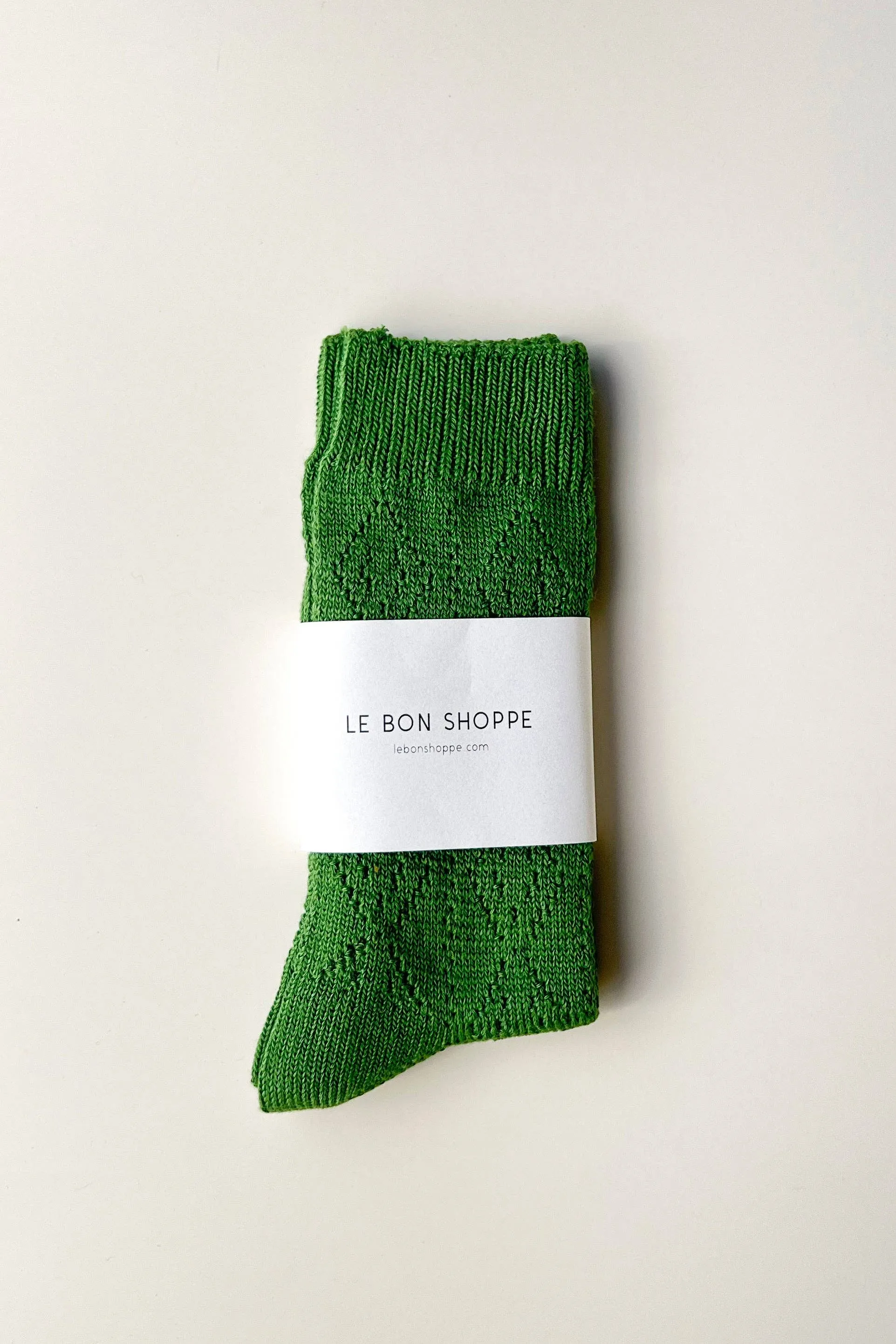 Le Bon Shoppe | Modal Eyelet Socks - Palm Green sold by Fort product image thumbnail 5