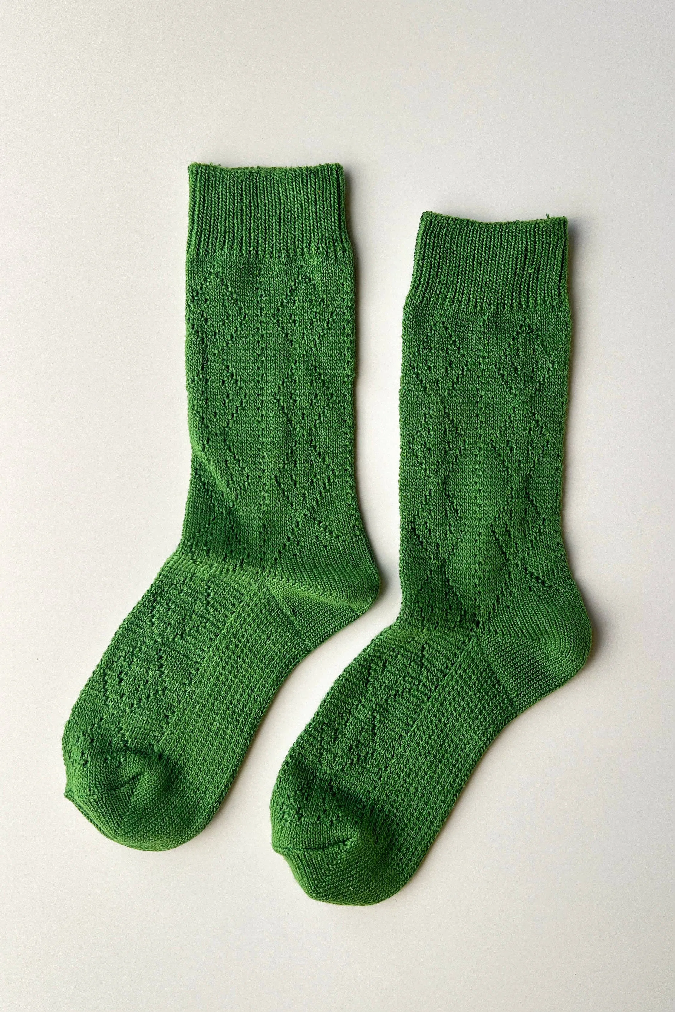Le Bon Shoppe | Modal Eyelet Socks - Palm Green sold by Fort product image thumbnail 3