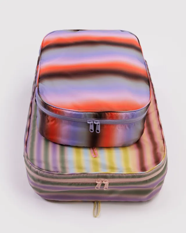 Baggu | Large Packing Cube Set - Gradient Stripes sold by Fort