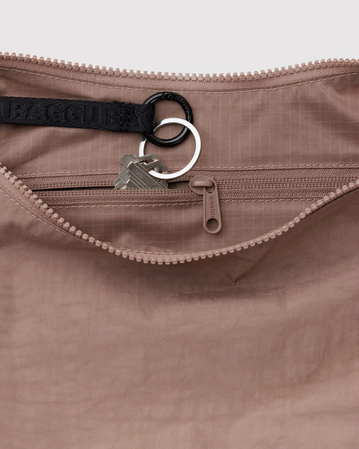 Baggu | Medium Nylon Crescent Bag - Toasted Almond sold by Fort product image thumbnail 2