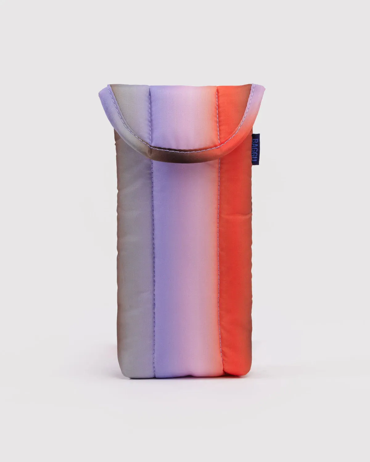 Baggu | Puffy Glasses Case - Gradient Stripe Poppy & Lilac sold by Fort