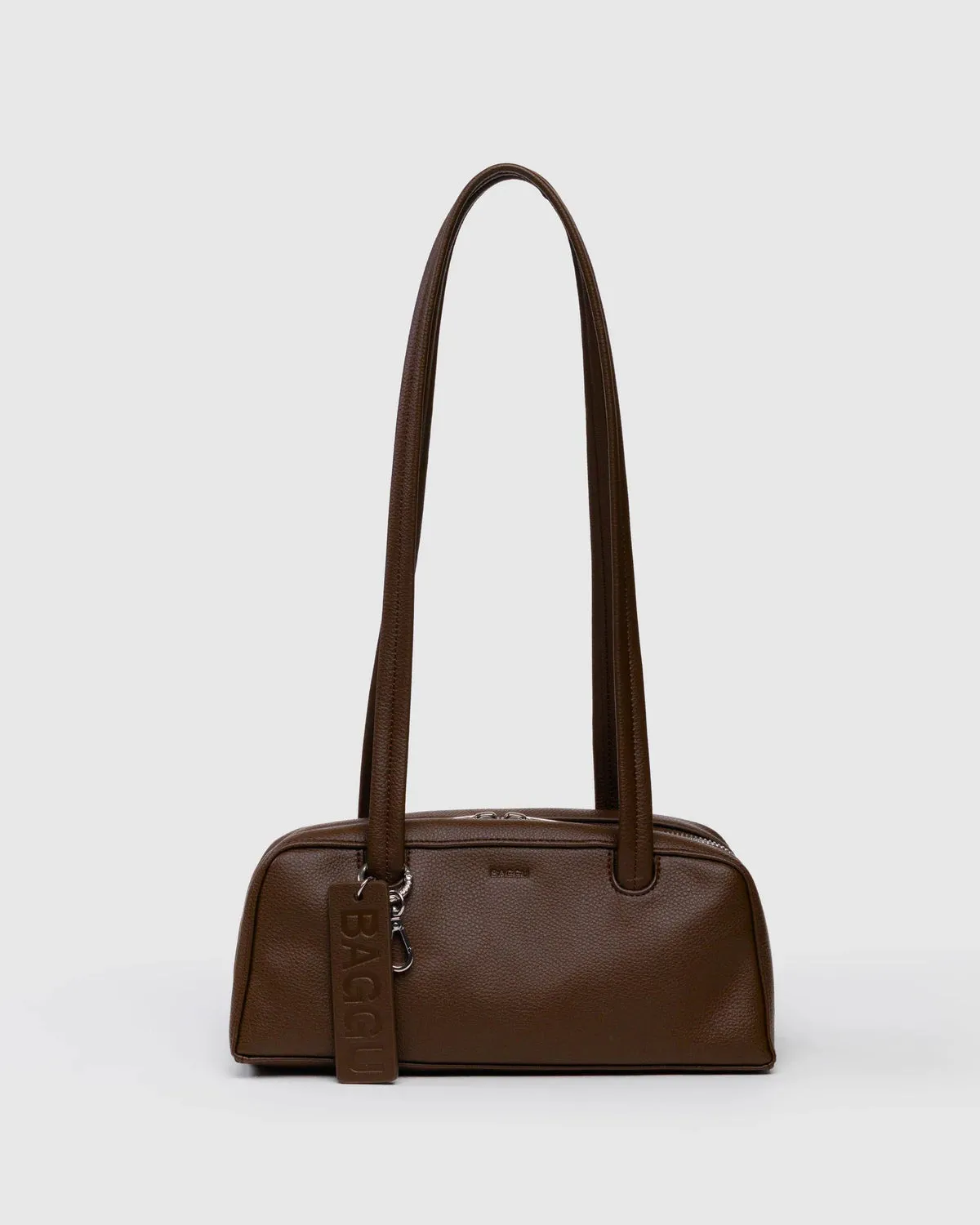 Baggu | Small Recycled Leather Bowler Bag - Brown sold by Fort product image thumbnail 4