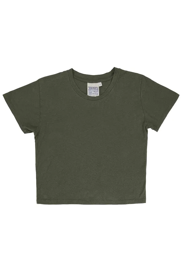 Jungmaven | Cropped Lorel Tee - Olive Green sold by Fort