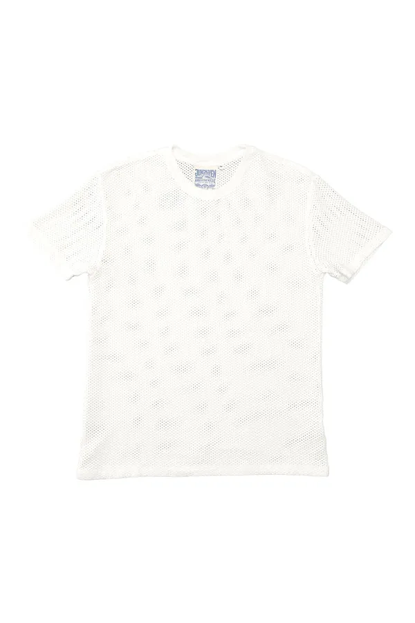 Jungmaven | Highline Mesh Tee - Washed White - Unisex sold by Fort