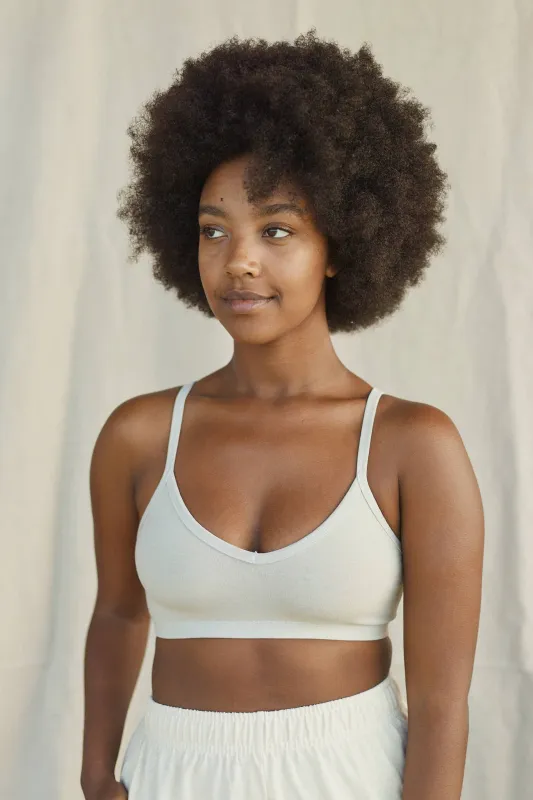 Jungmaven | Bralette - Washed White made by Fort
