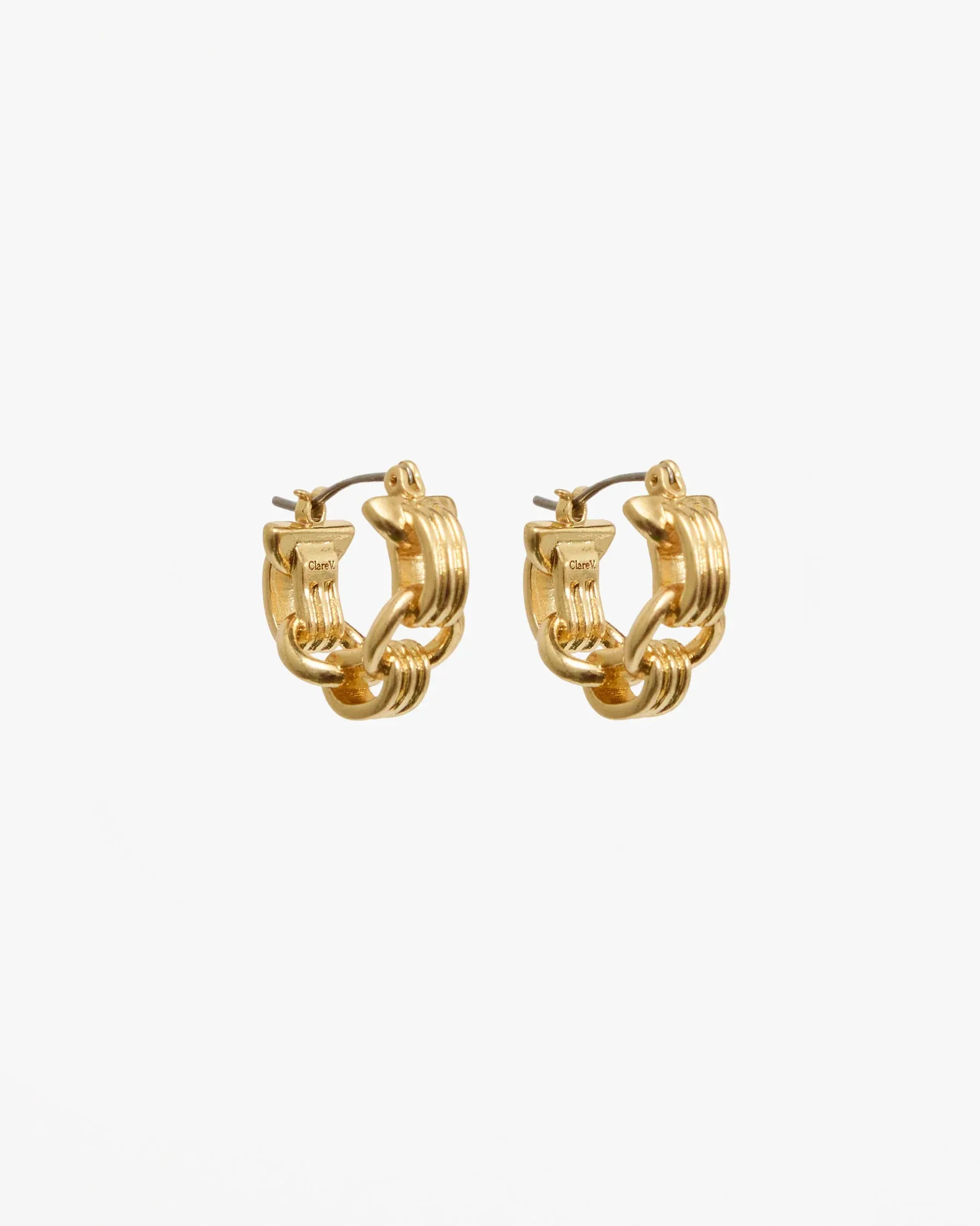 Clare V. | Le Story Chain Huggies - Vintage Gold sold by Fort product image thumbnail 3