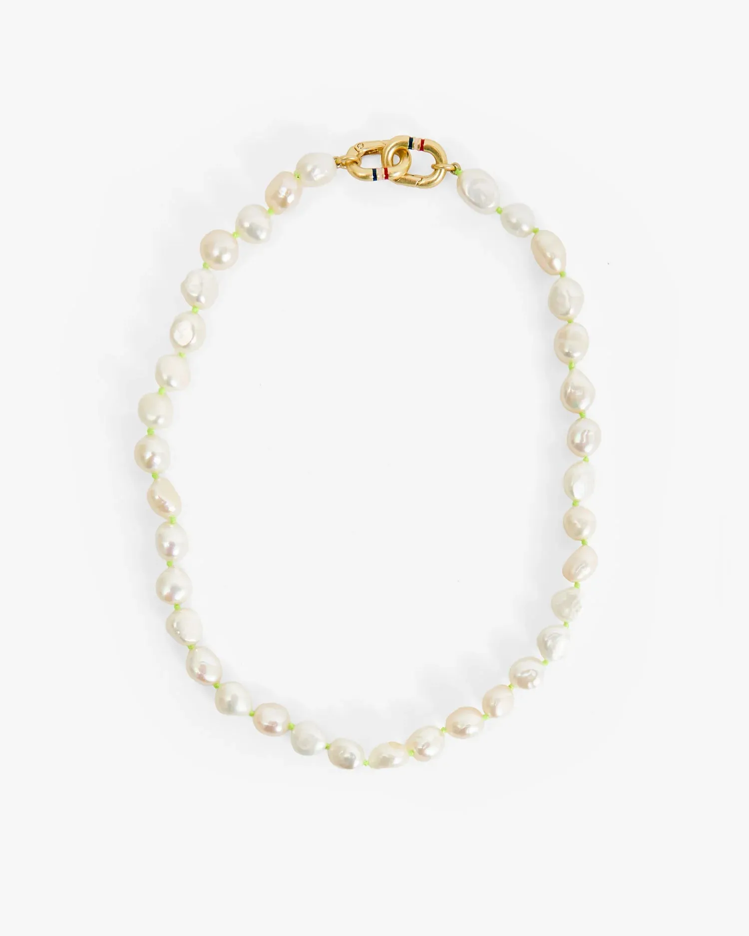 Clare V. | Le Pearl Necklace - Cream sold by Fort