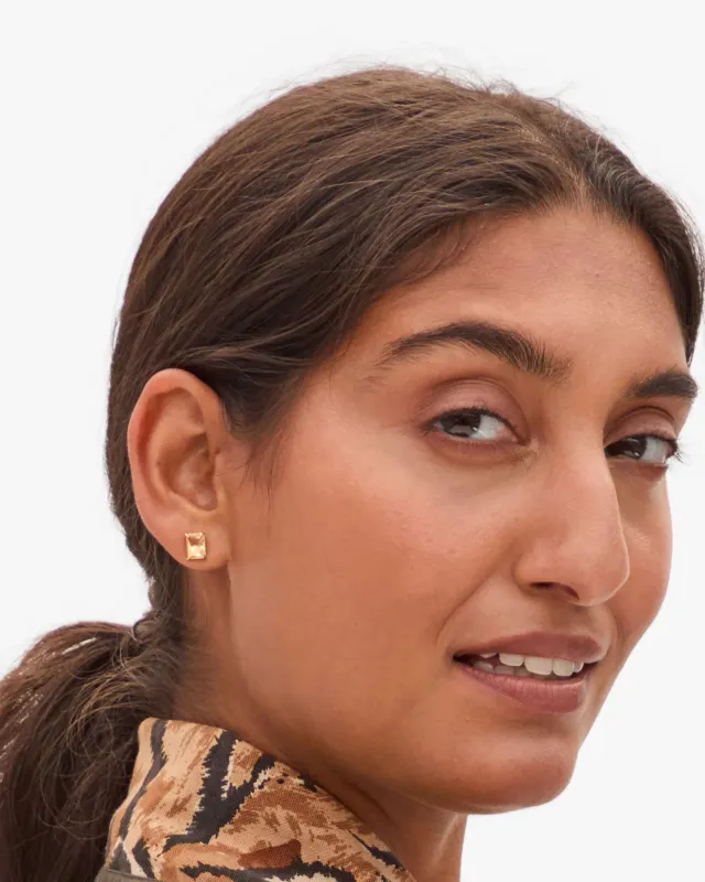 Clare V. |  Bijoux Stud Earrings - Citrine sold by Fort