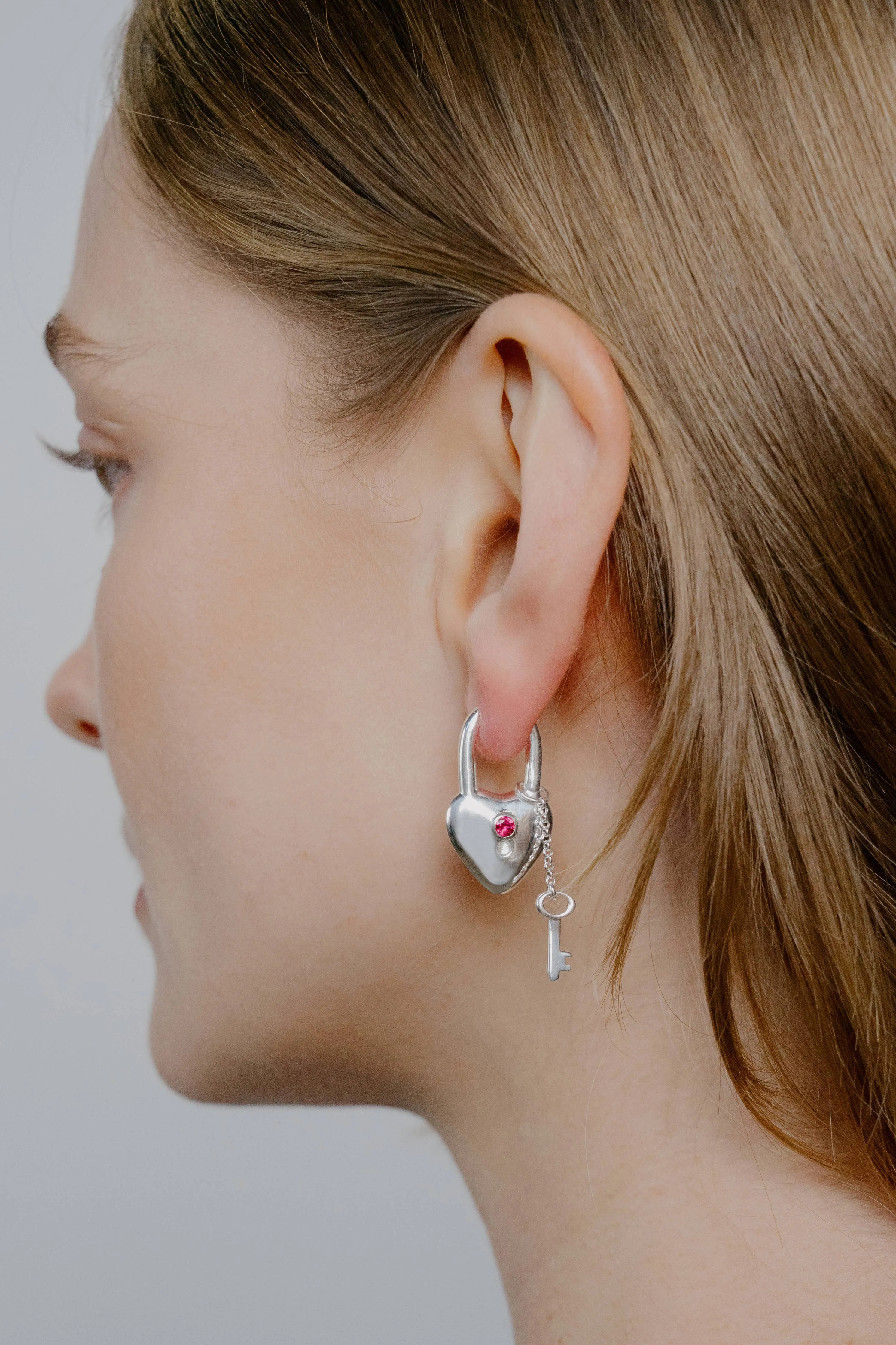 Kara Yoo | Loula Hoops - Silver sold by Fort