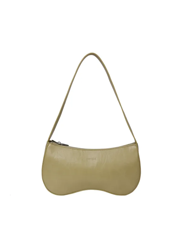 HVISK | Basal Glossy Structure Bag - Matcha Green sold by Fort